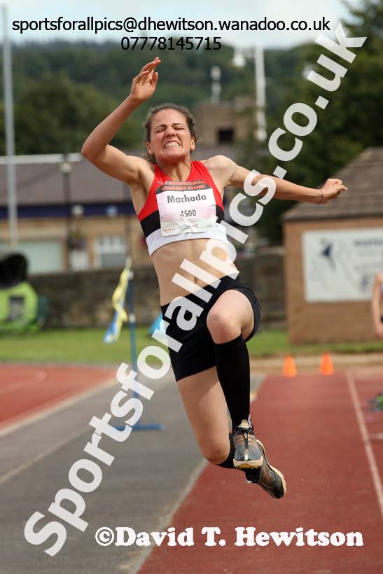 Womens under-20s long jump, EAP International Combined Events, Hexham Northumberland. Photo: David T. Hewitson/Sports for All Pics